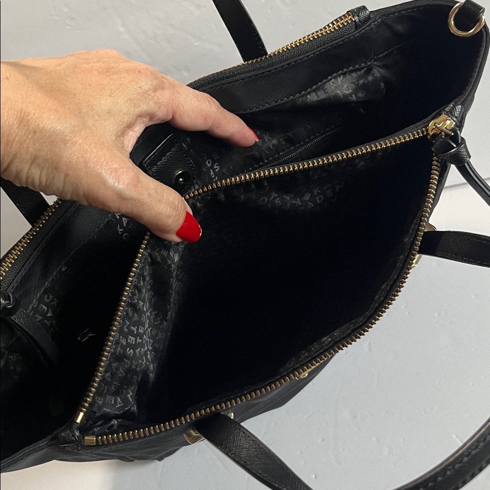 KATE SPADE NEW YORK 
Wilson Road Alyse black nylon satchel - Picture 8 of 8